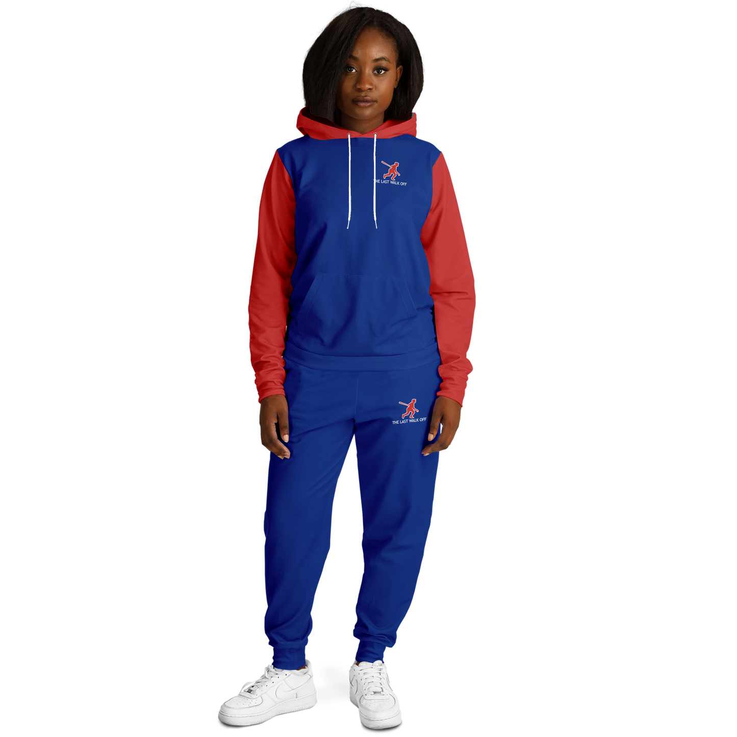 Chicago Blue Red Hoodie and Joggers