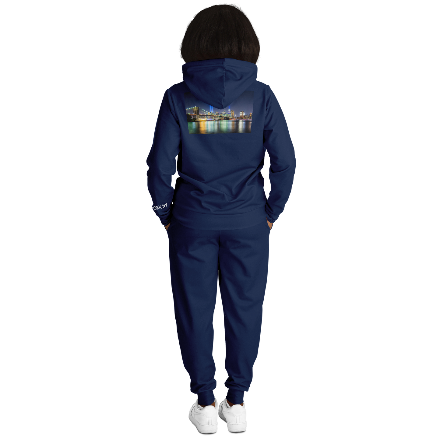 New York Navy Blue Hoodie and Joggers LIGHTS