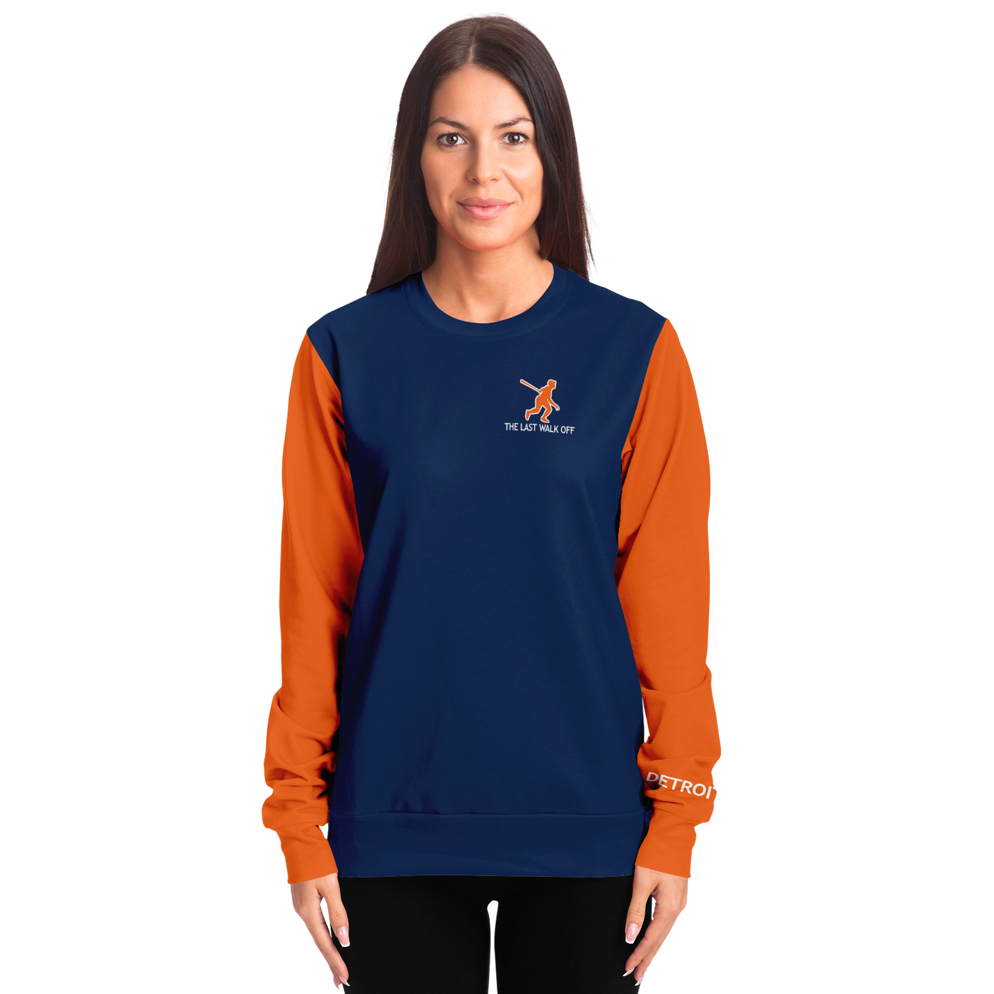 Detroit Blue Orange Long Sleeve Shirt