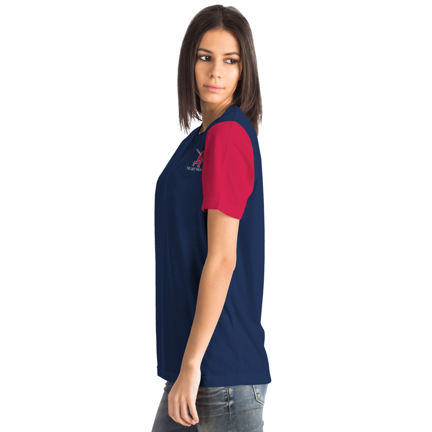 Atlanta Navy Blue Red Short Sleeve Shirt