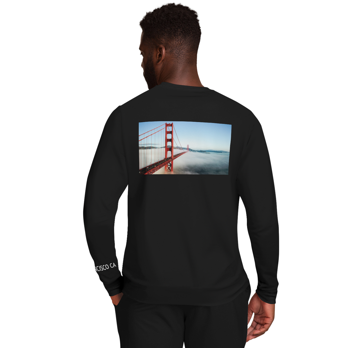 San Francisco Black Long Sleeve Shirt Bridge