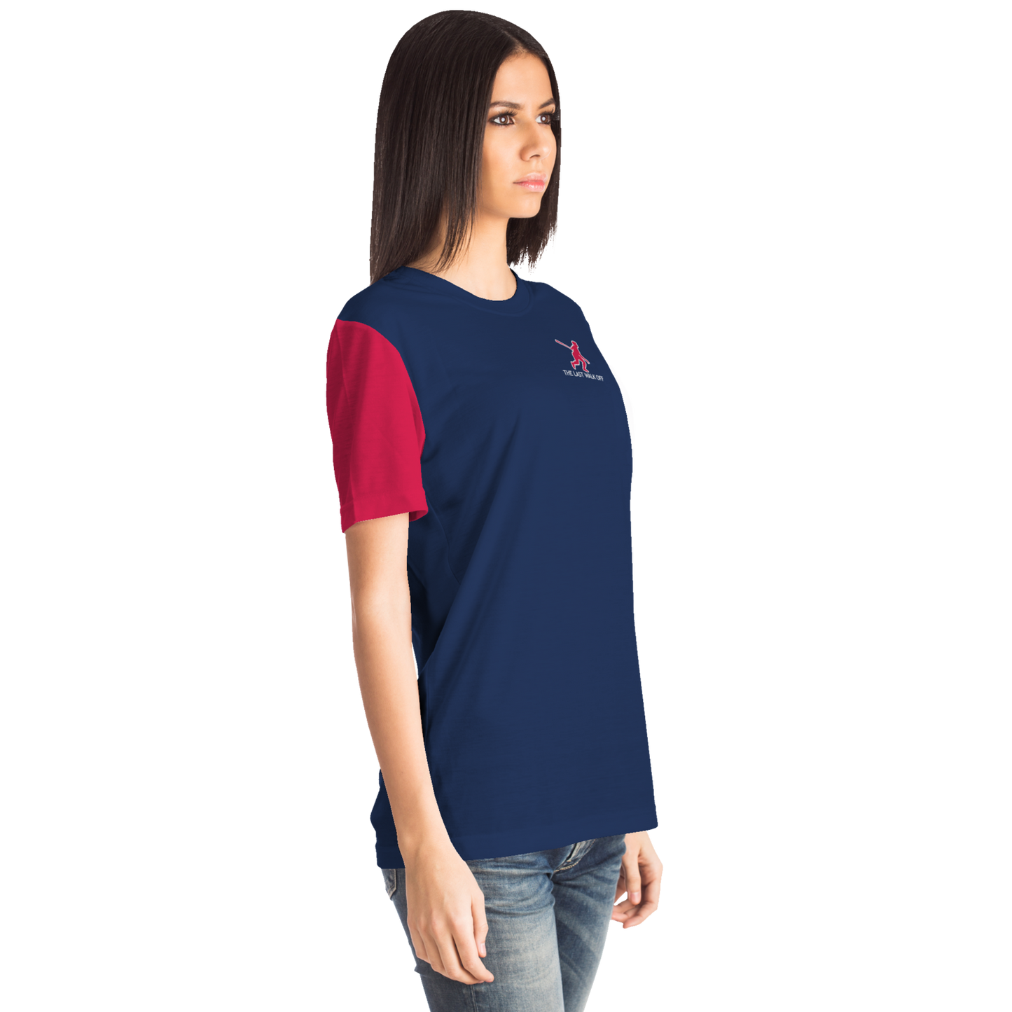 Atlanta Navy Blue Red Short Sleeve Shirt