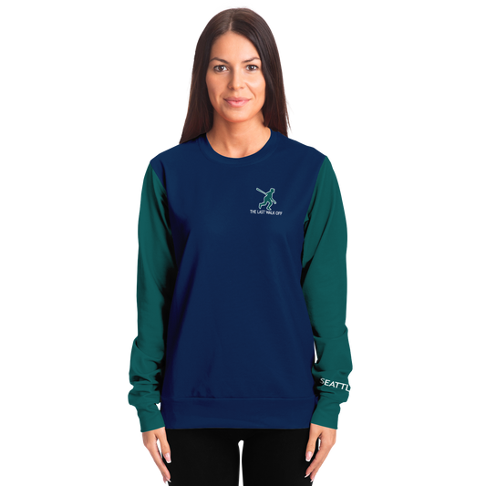Seattle Navy Blue Green Long Sleeve Shirt