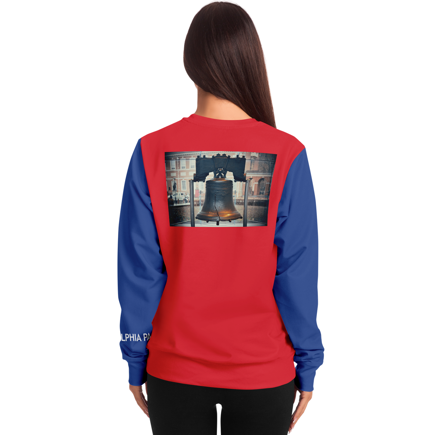 Philadelphia Red Blue Long Sleeve Shirt Liberty Bell