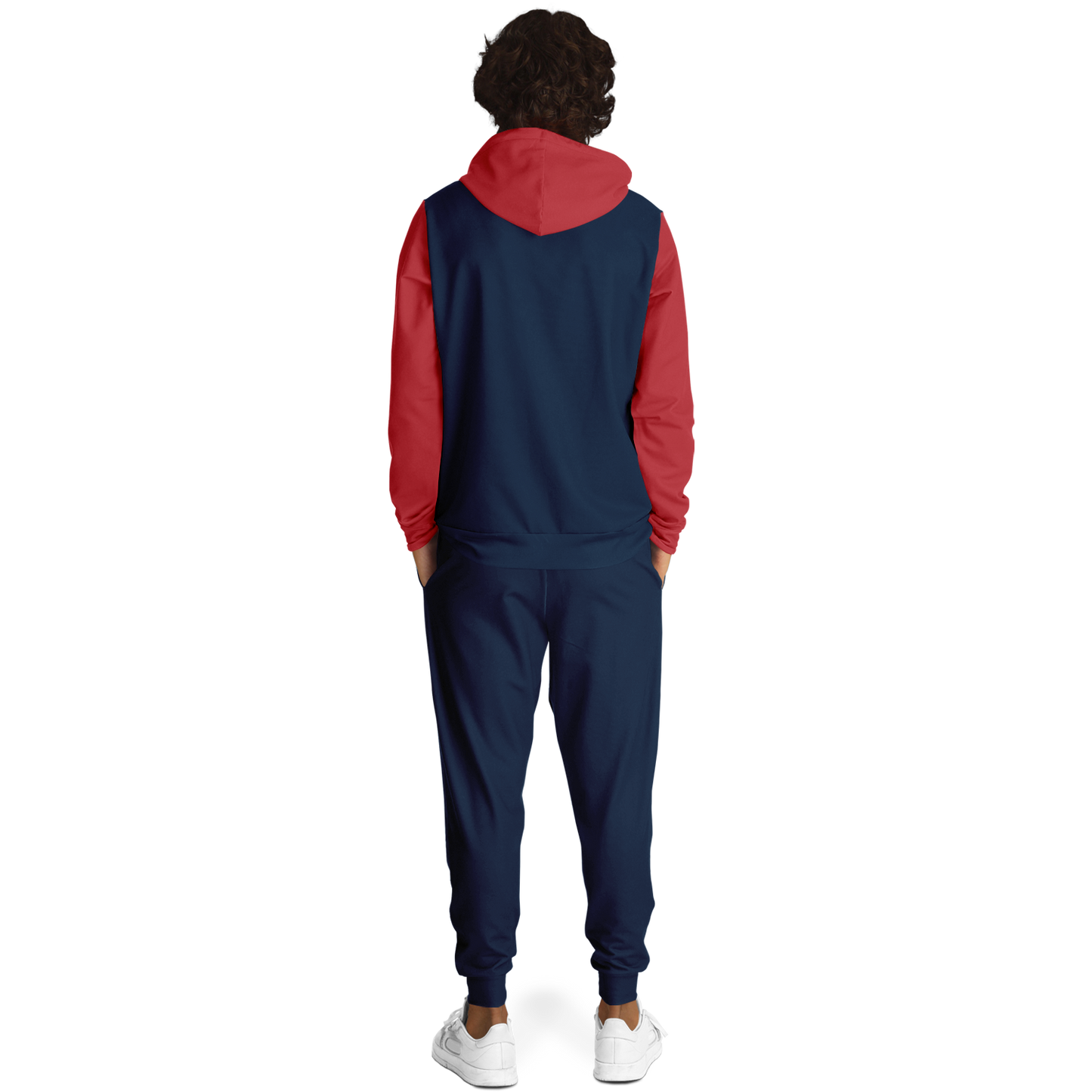 Boston Navy Blue Red Hoodie and Joggers