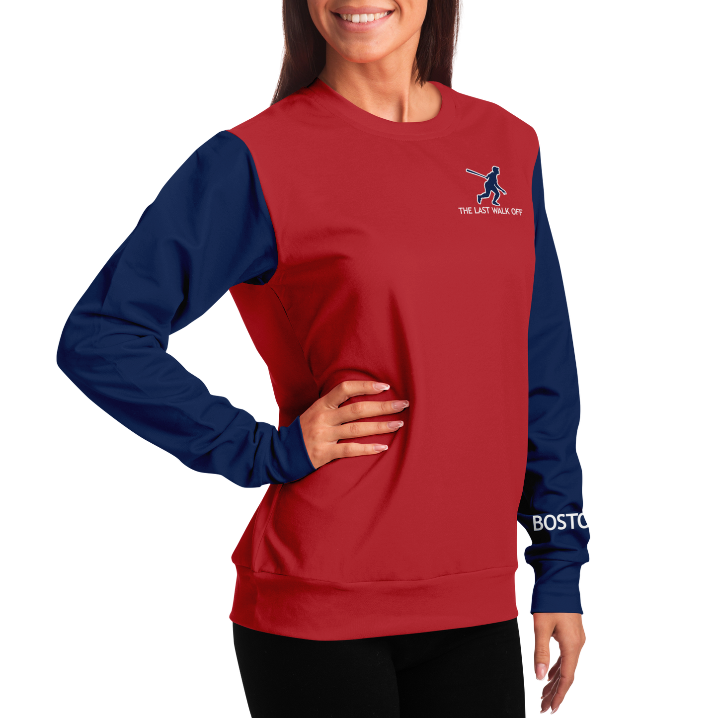 Boston Red Navy Blue Long Sleeve Shirt