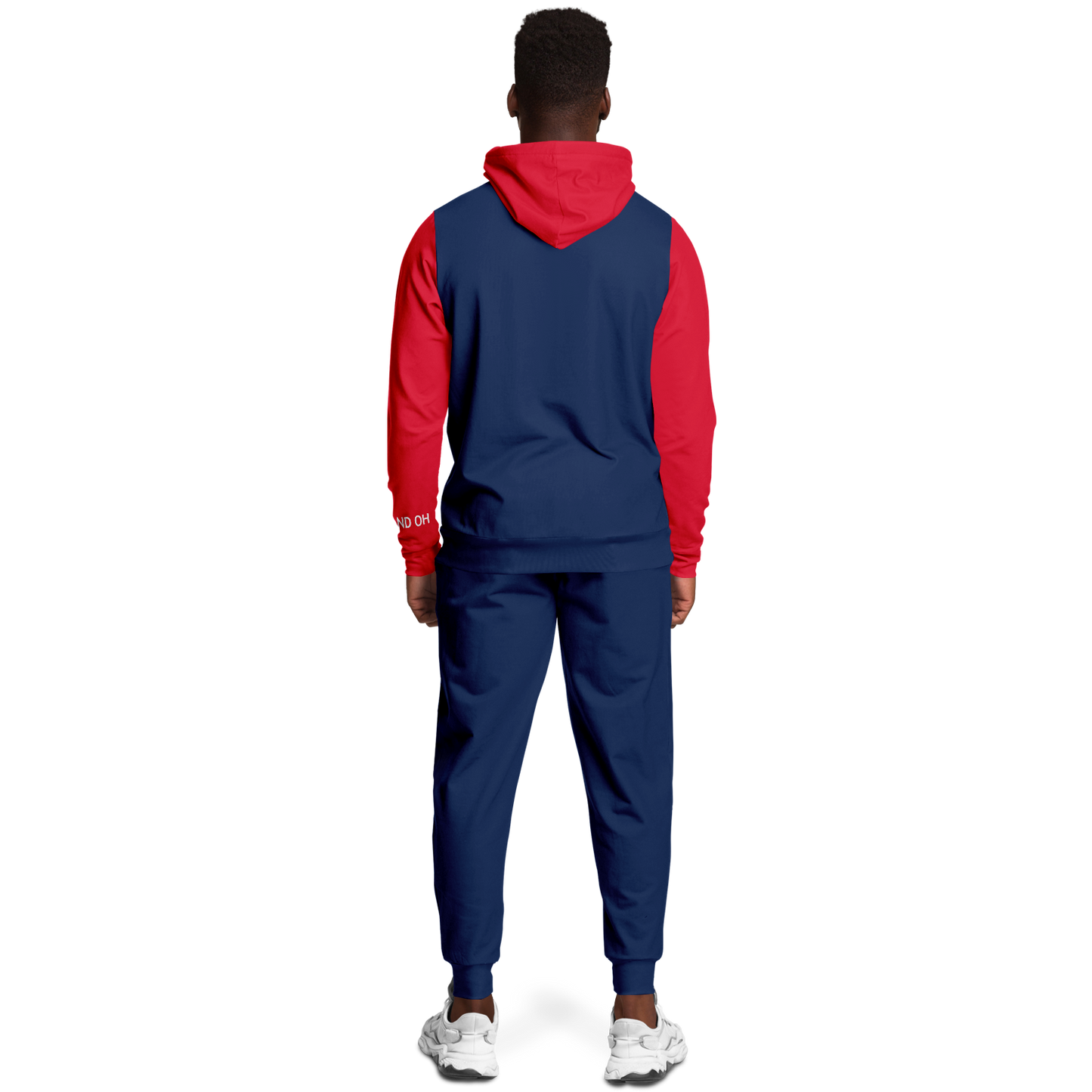 Cleveland Navy Blue Red Hoodie and Joggers