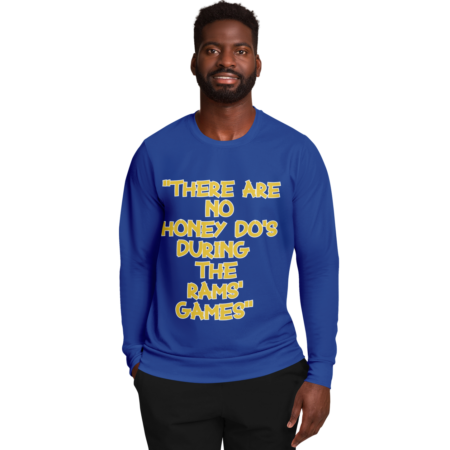 Honey Do's Blue Yellow Long Sleeve Shirt