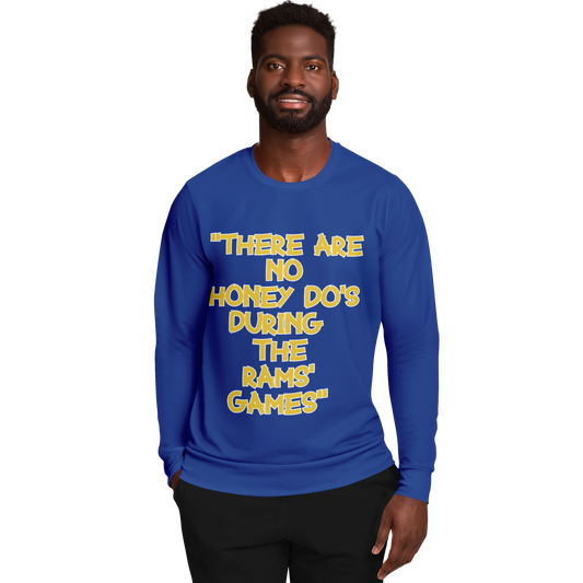 Honey Do's Blue Yellow Long Sleeve Shirt