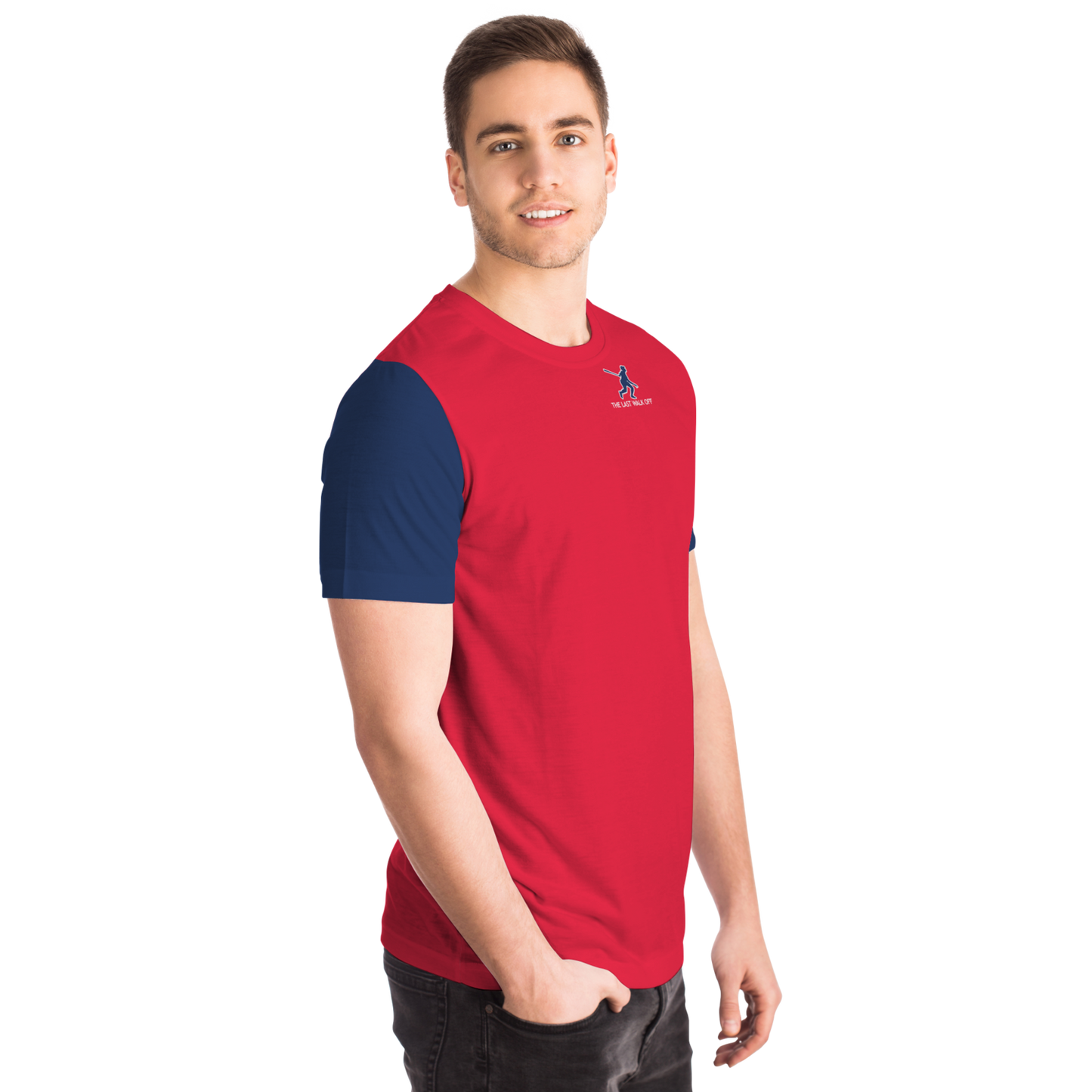 Cleveland Red Navy Blue Short Sleeve Shirt