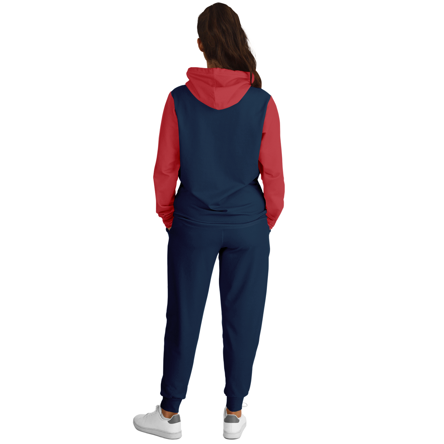 Boston Navy Blue Red Hoodie and Joggers