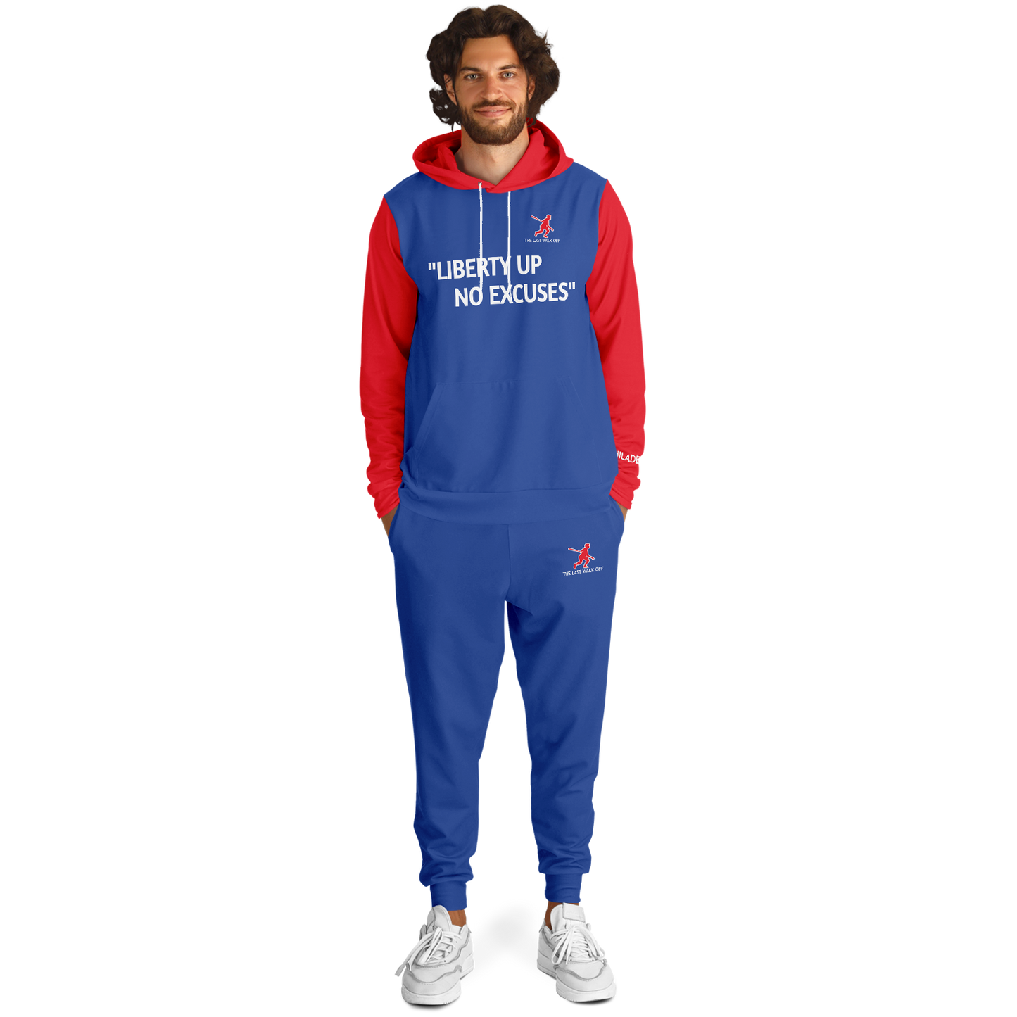 Philadelphia Blue Red Hoodie and Joggers Quote