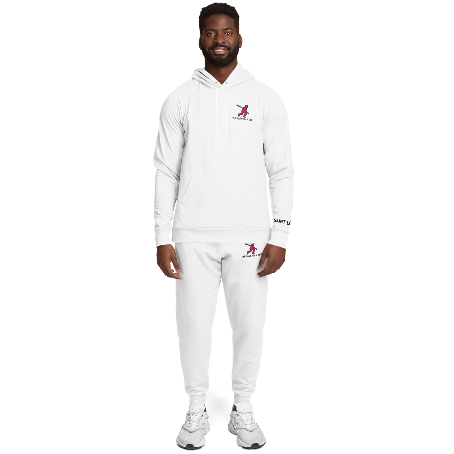 Saint Louis White Hoodie and Joggers TWO