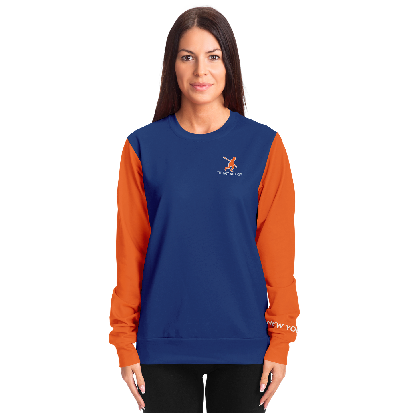 New York Blue Orange Long Sleeve Shirt