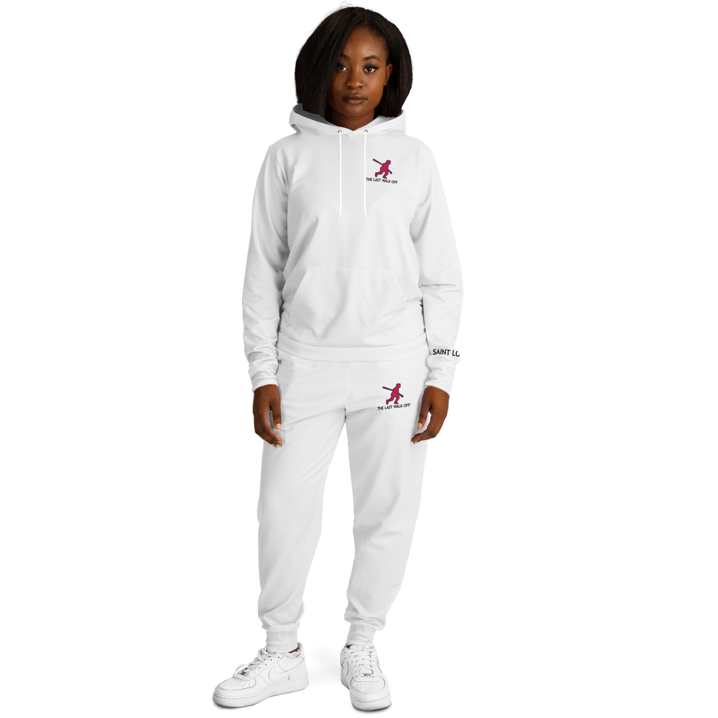 Saint Louis White Hoodie and Joggers TWO