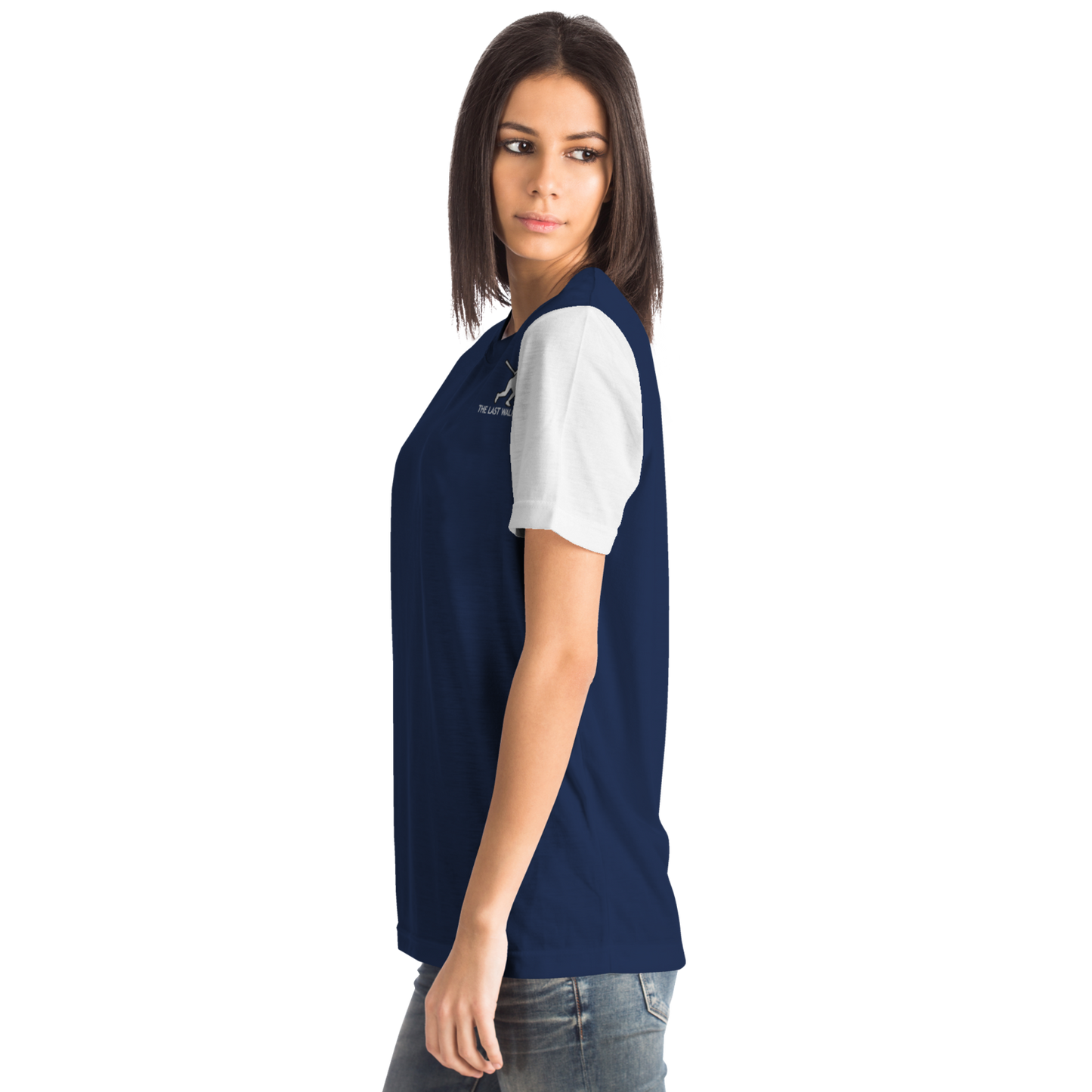 New York Navy Blue White Short Sleeve Shirt