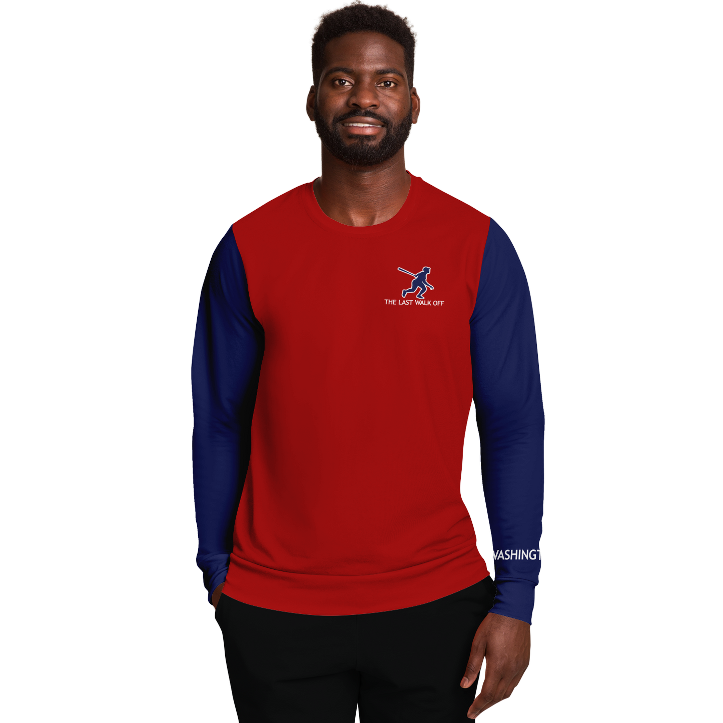 Washington Red Blue Long Sleeve Shirt