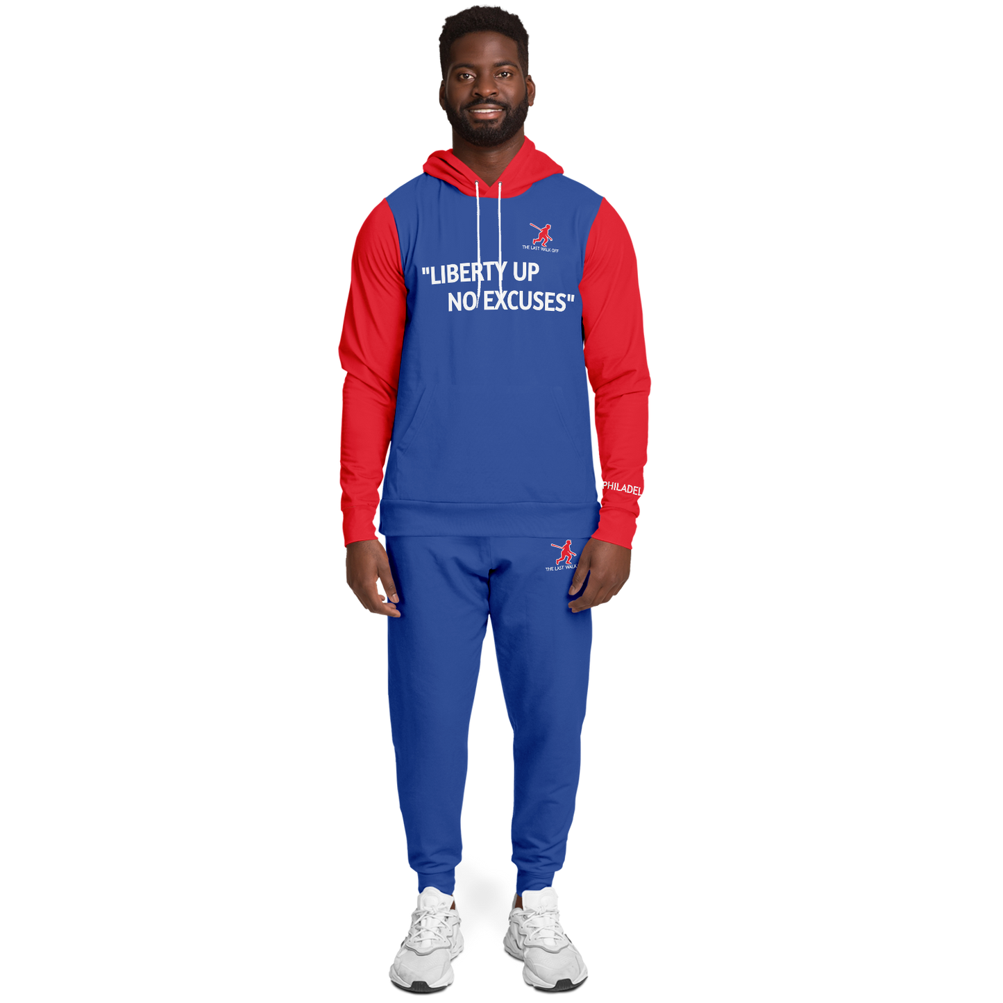 Philadelphia Blue Red Hoodie and Joggers Quote