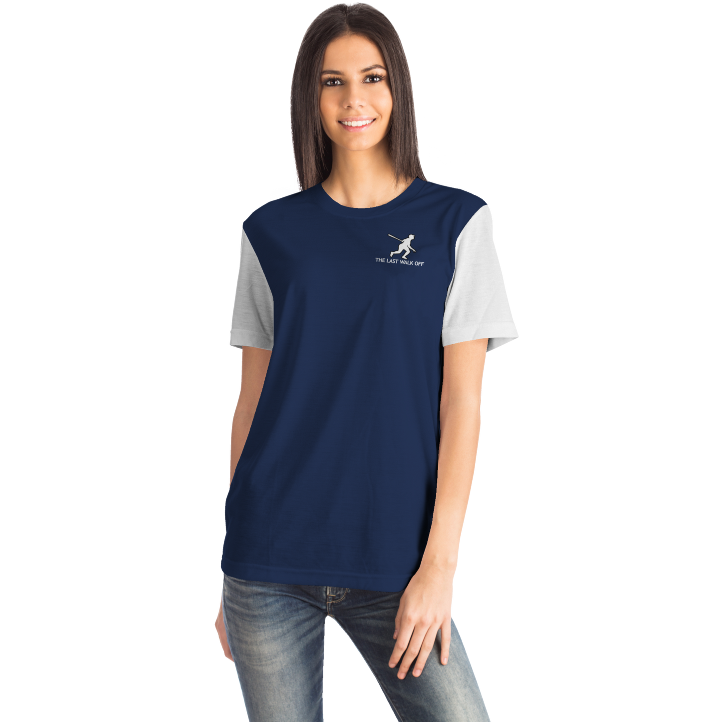 New York Navy Blue White Short Sleeve Shirt
