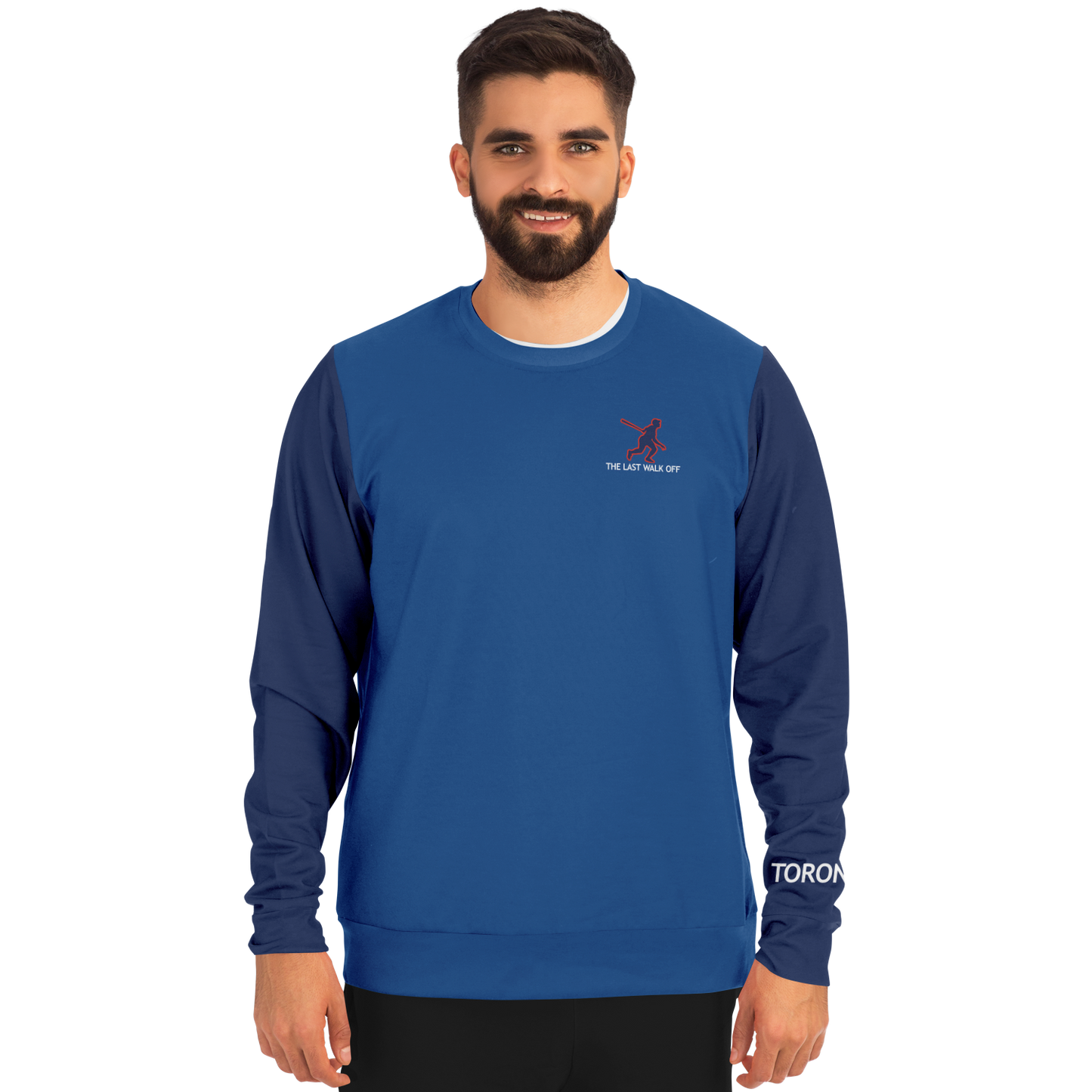 Toronto Blue Navy Blue Long Sleeve Shirt Skyline