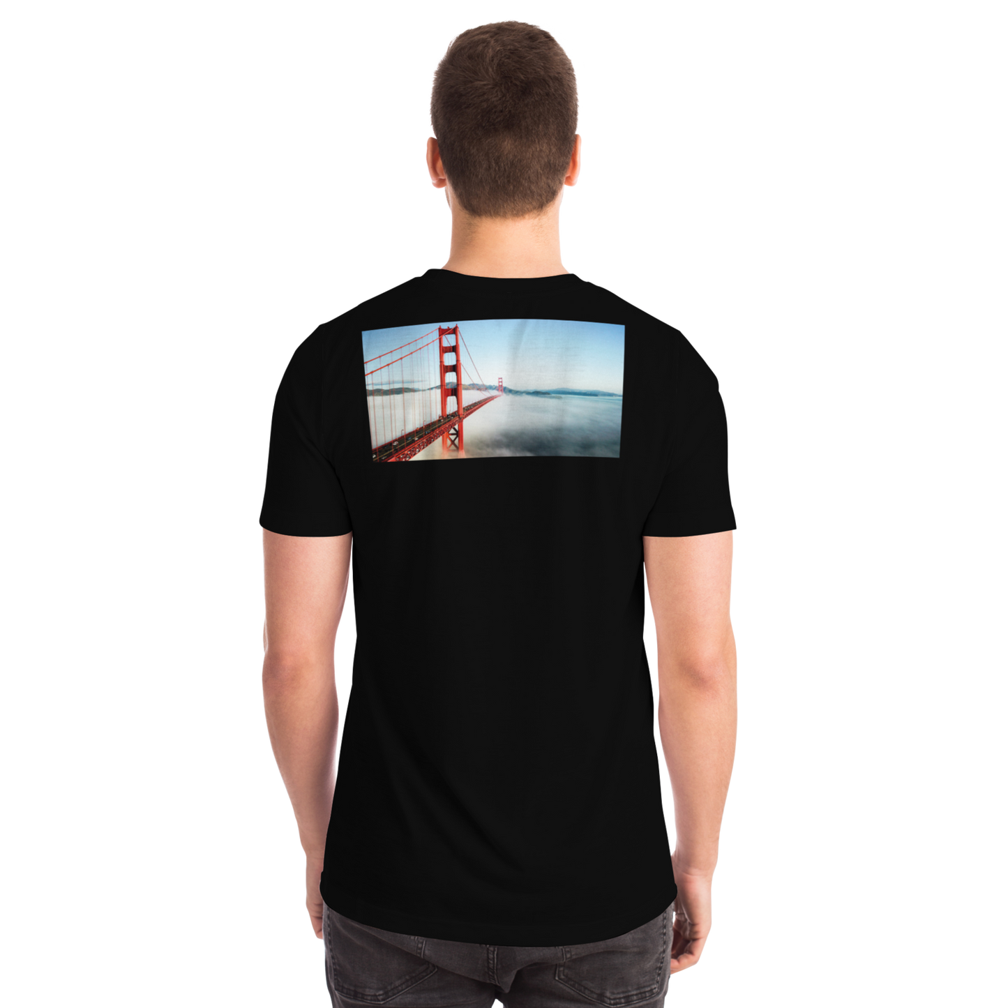 San Francisco Black Short Sleeve Shirt Bridge
