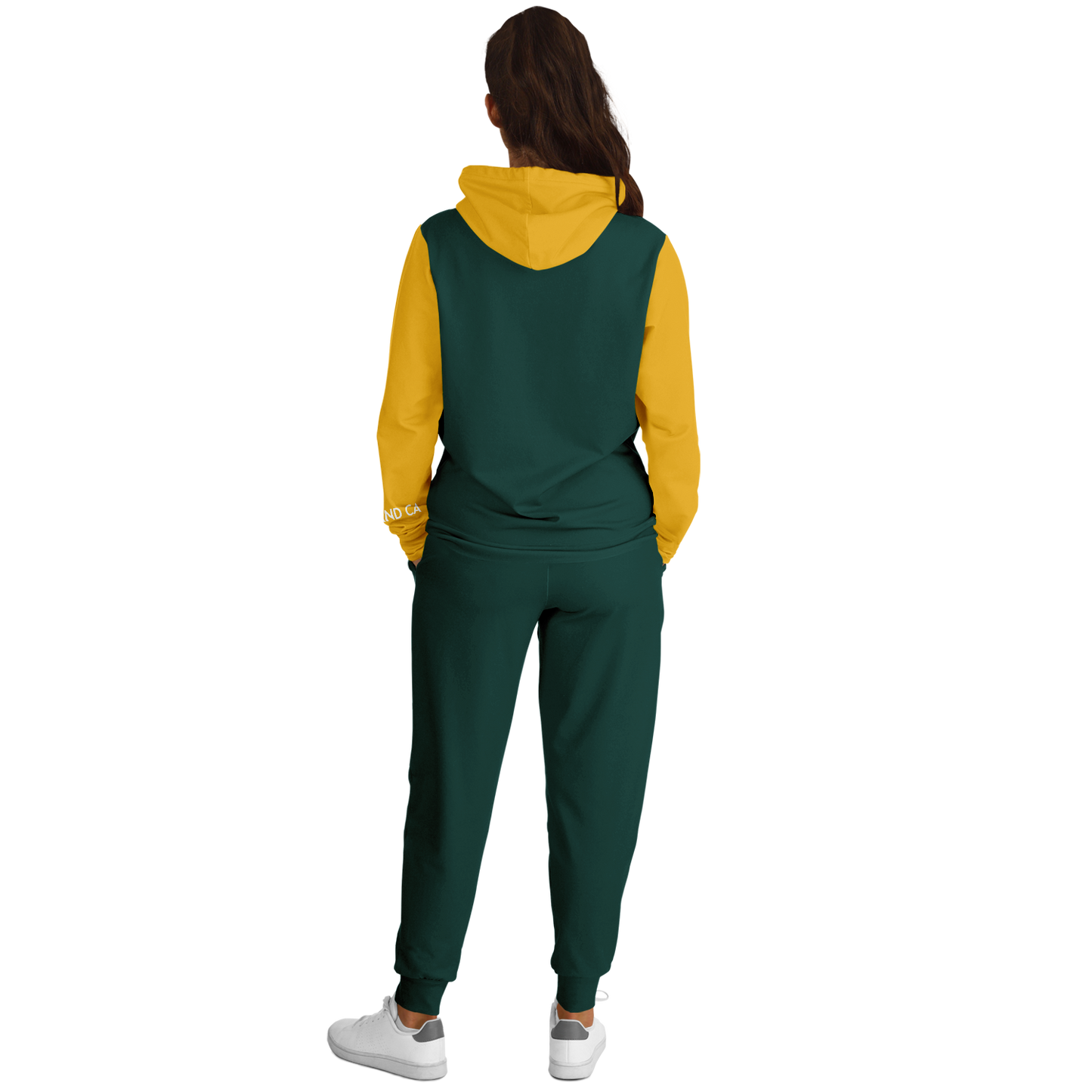 Oakland Green Yellow Hoodie and Joggers