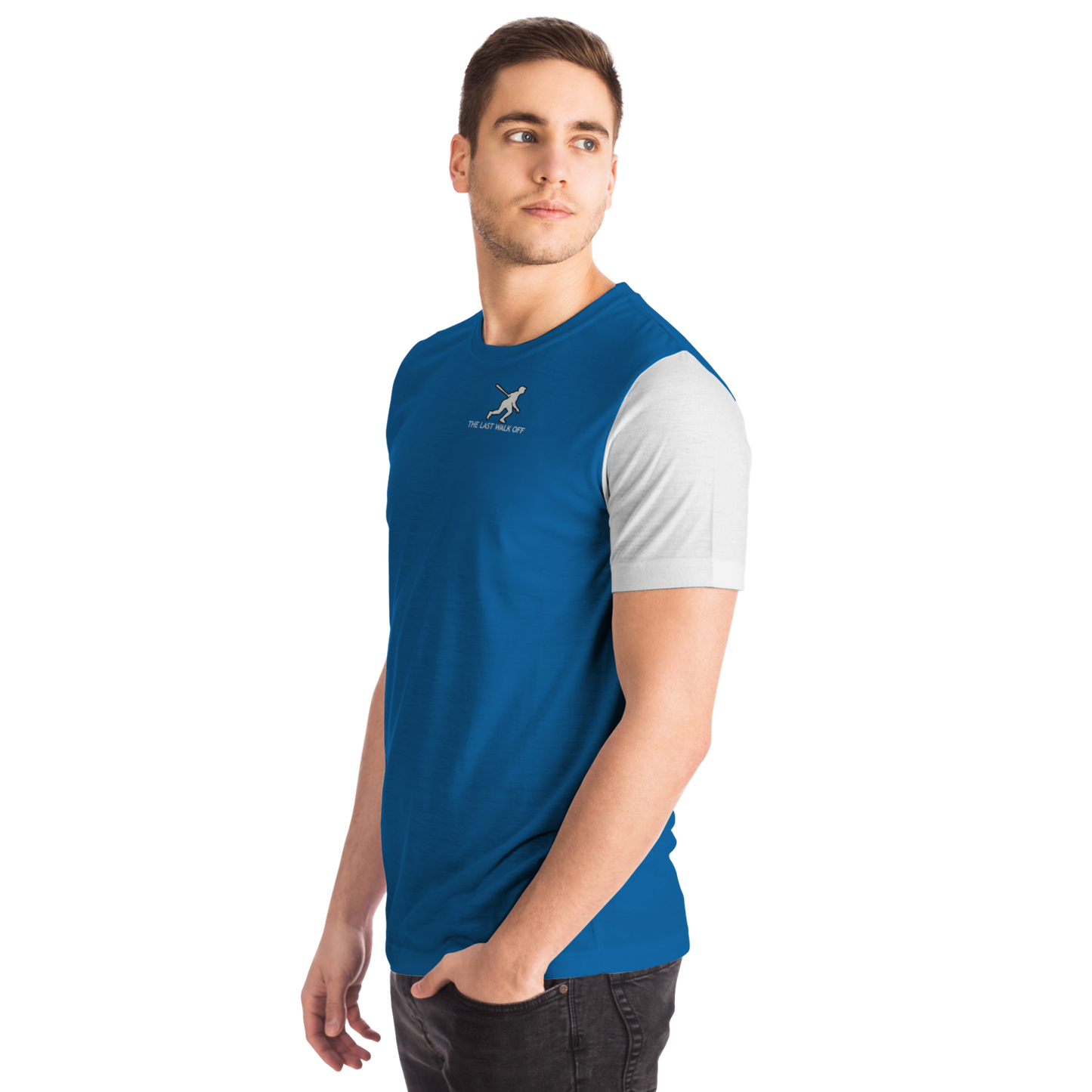 Los Angeles Blue White Short Sleeve Shirt