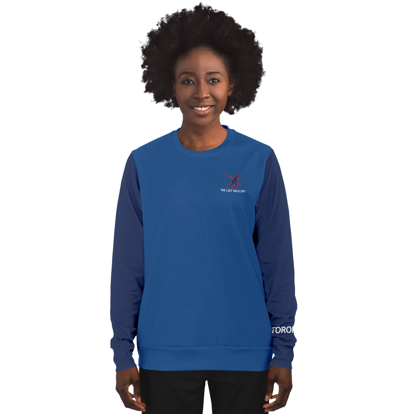 Toronto Blue Navy Blue Long Sleeve Shirt Skyline