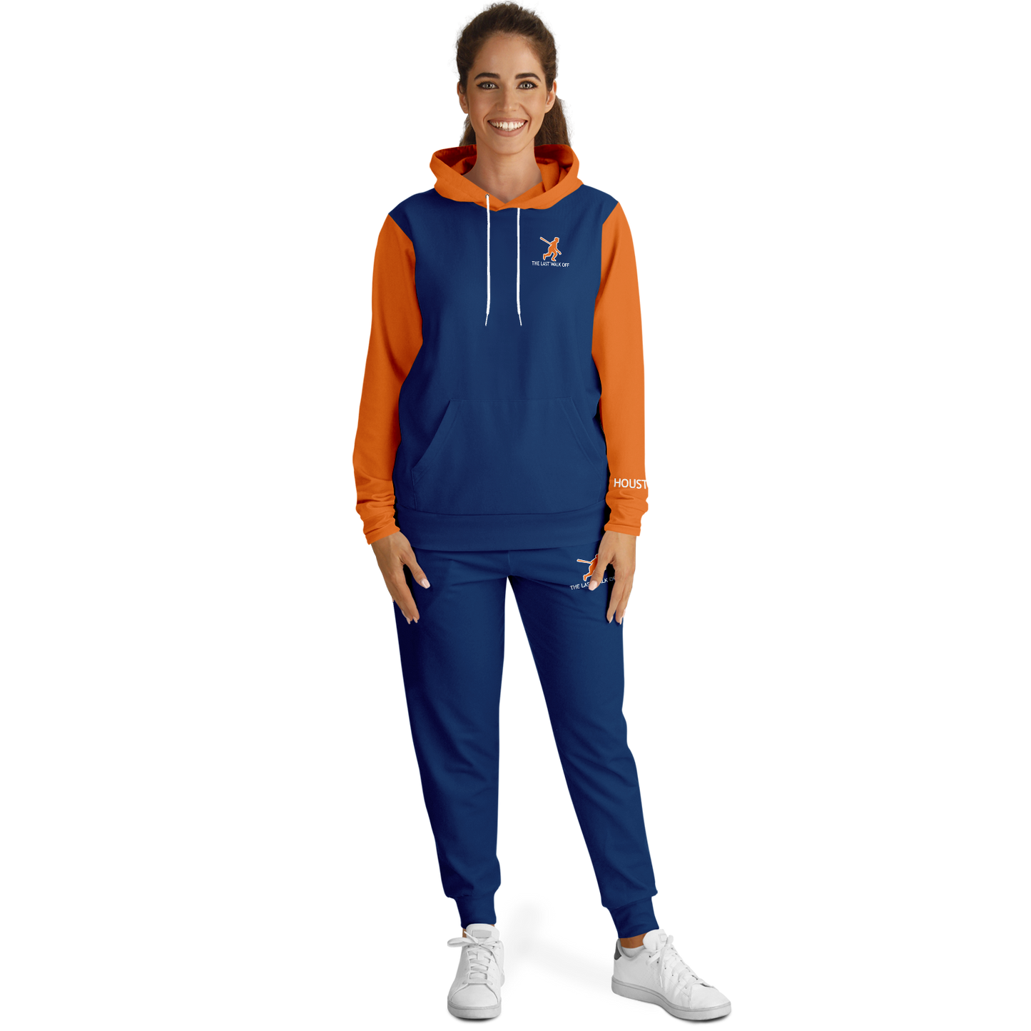 Houston Blue Orange Hoodie and Joggers Rocket