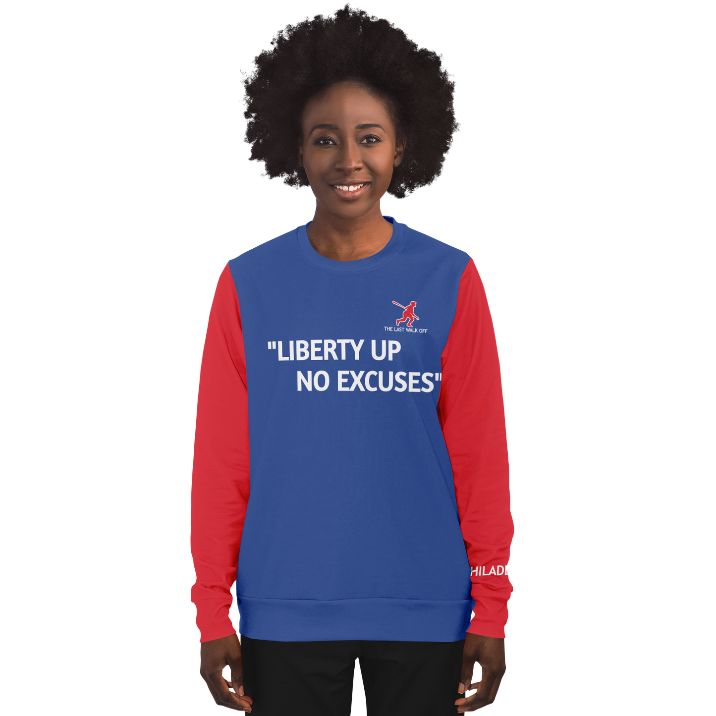 Philadelphia Blue Red Long Sleeve Shirt Quote