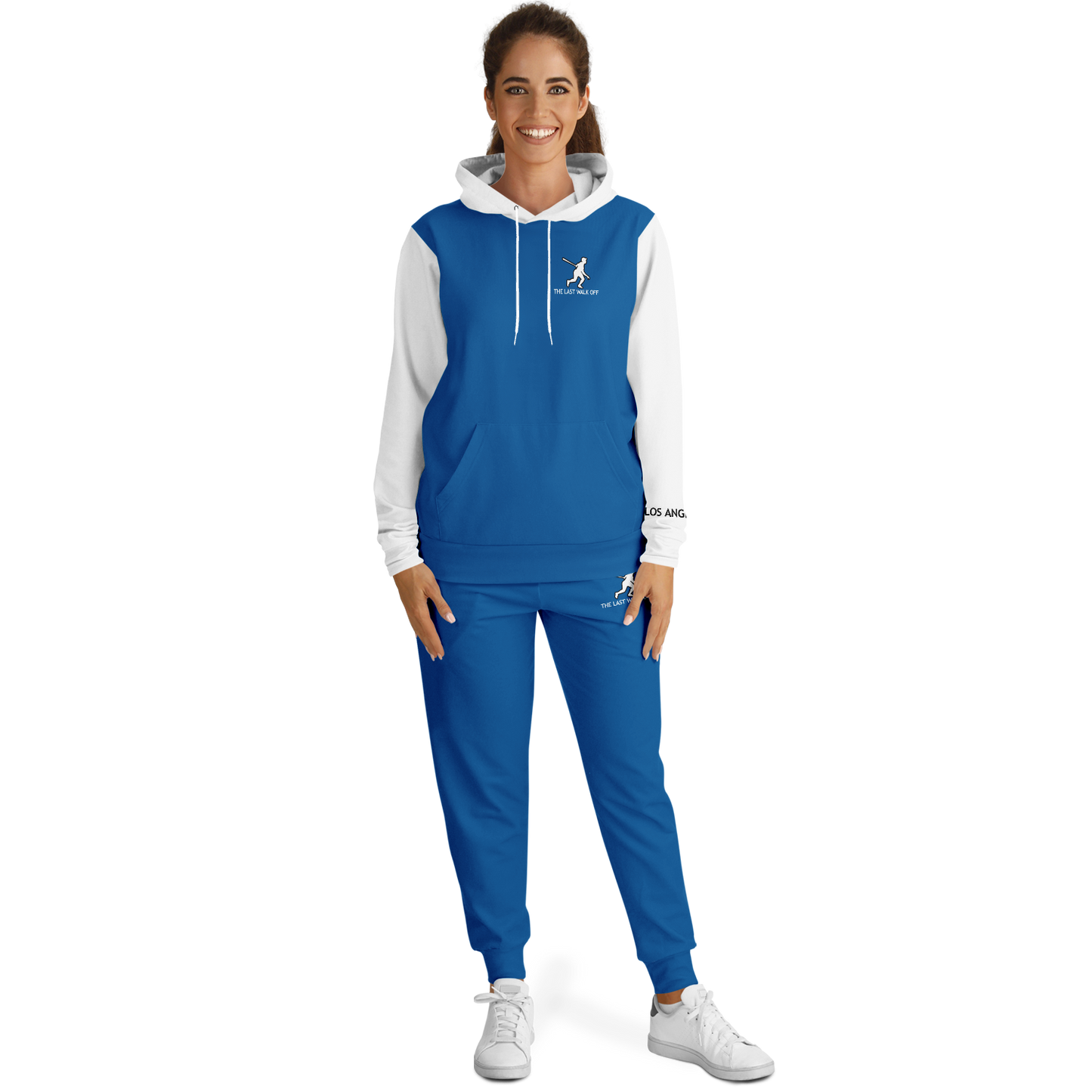 Los Angeles Blue White Hoodie and Joggers