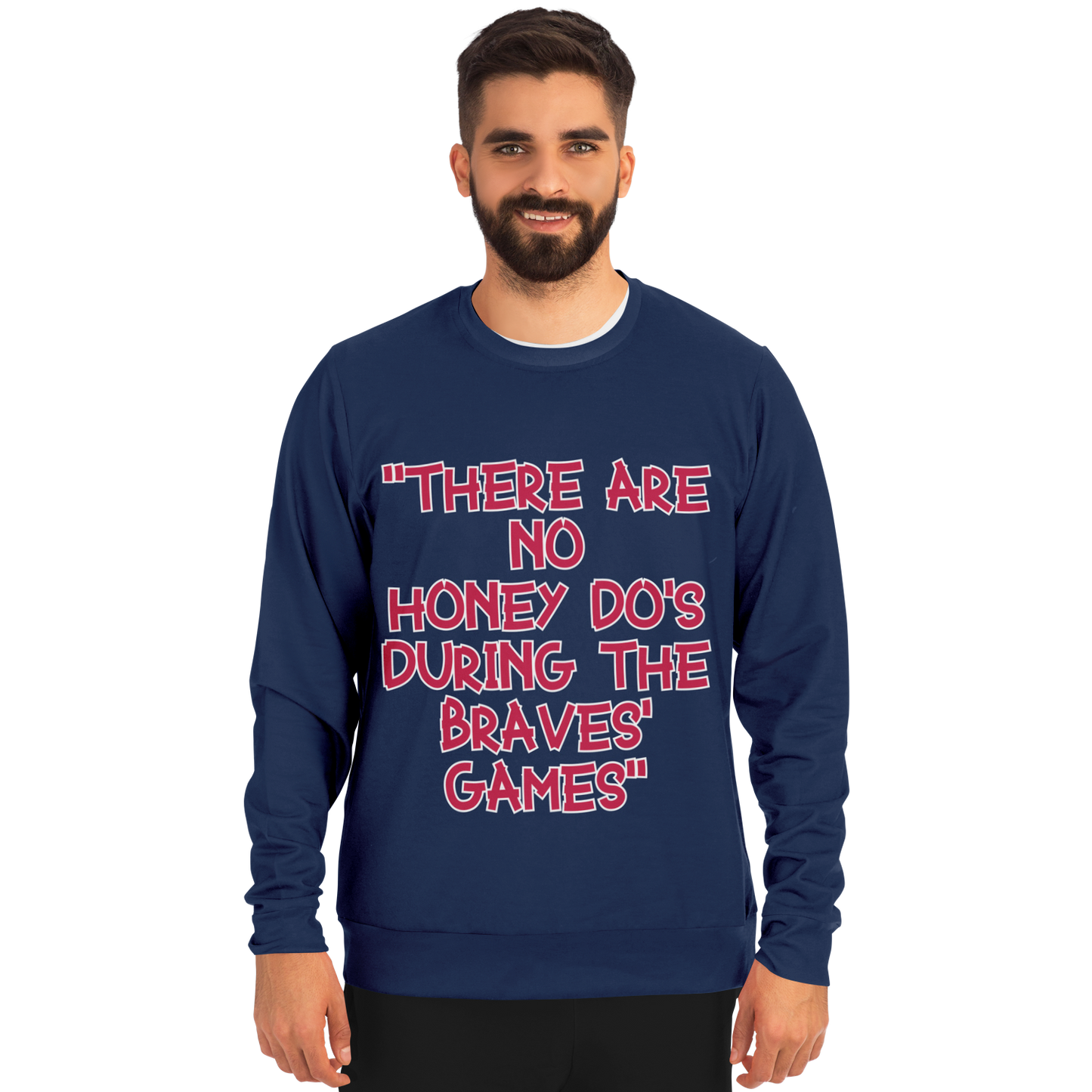 Honey Do's Navy Blue Red Long Sleeve Shirt 2