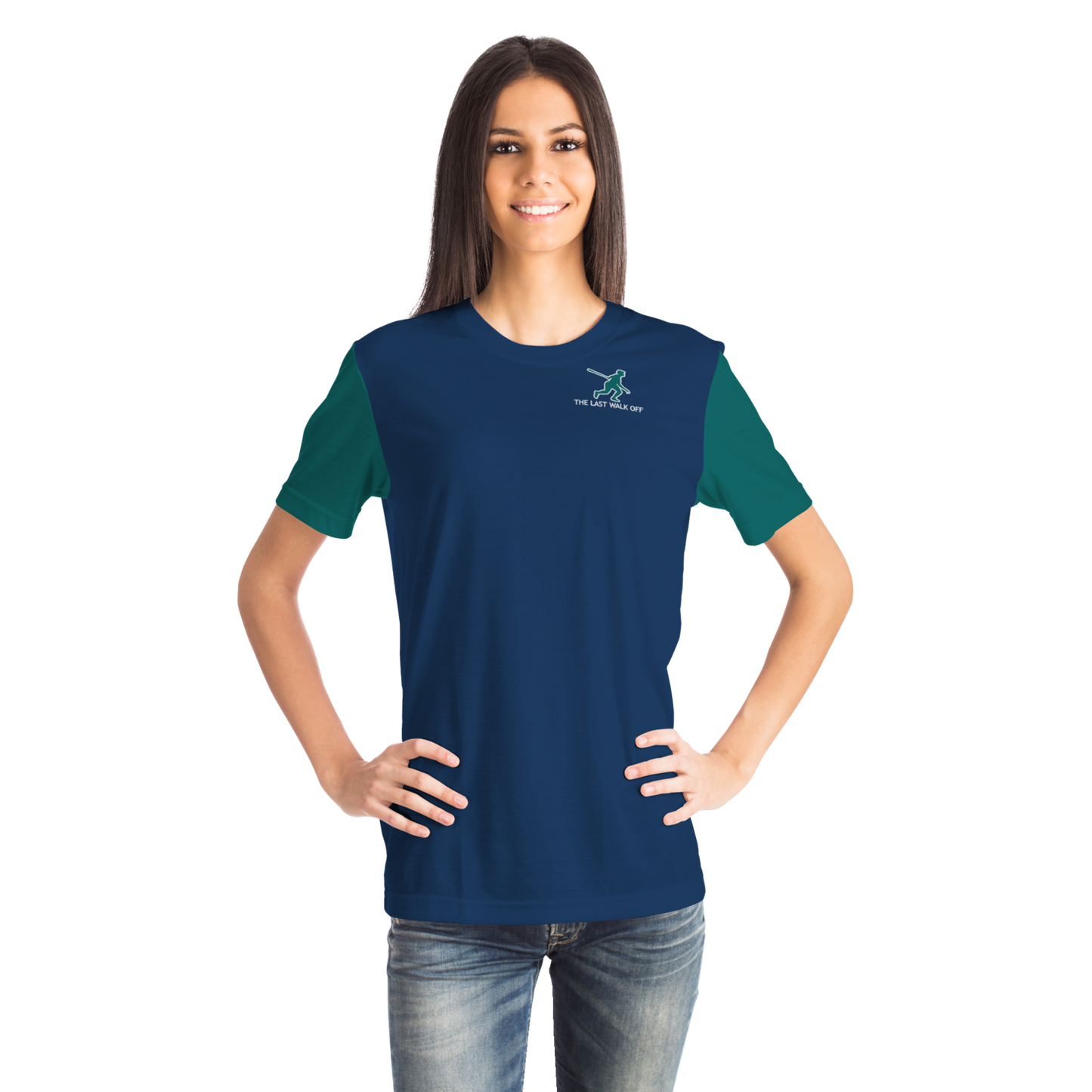 Seattle Navy Blue Green Short Sleeve Shirt