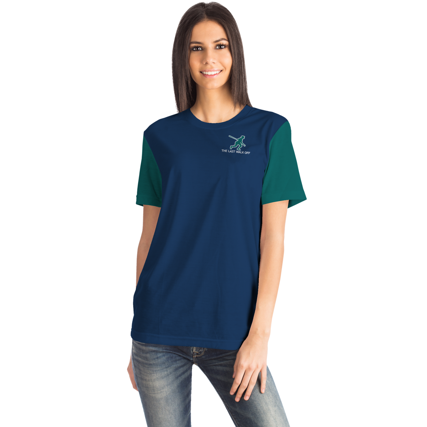 Seattle Navy Blue Green Short Sleeve Shirt