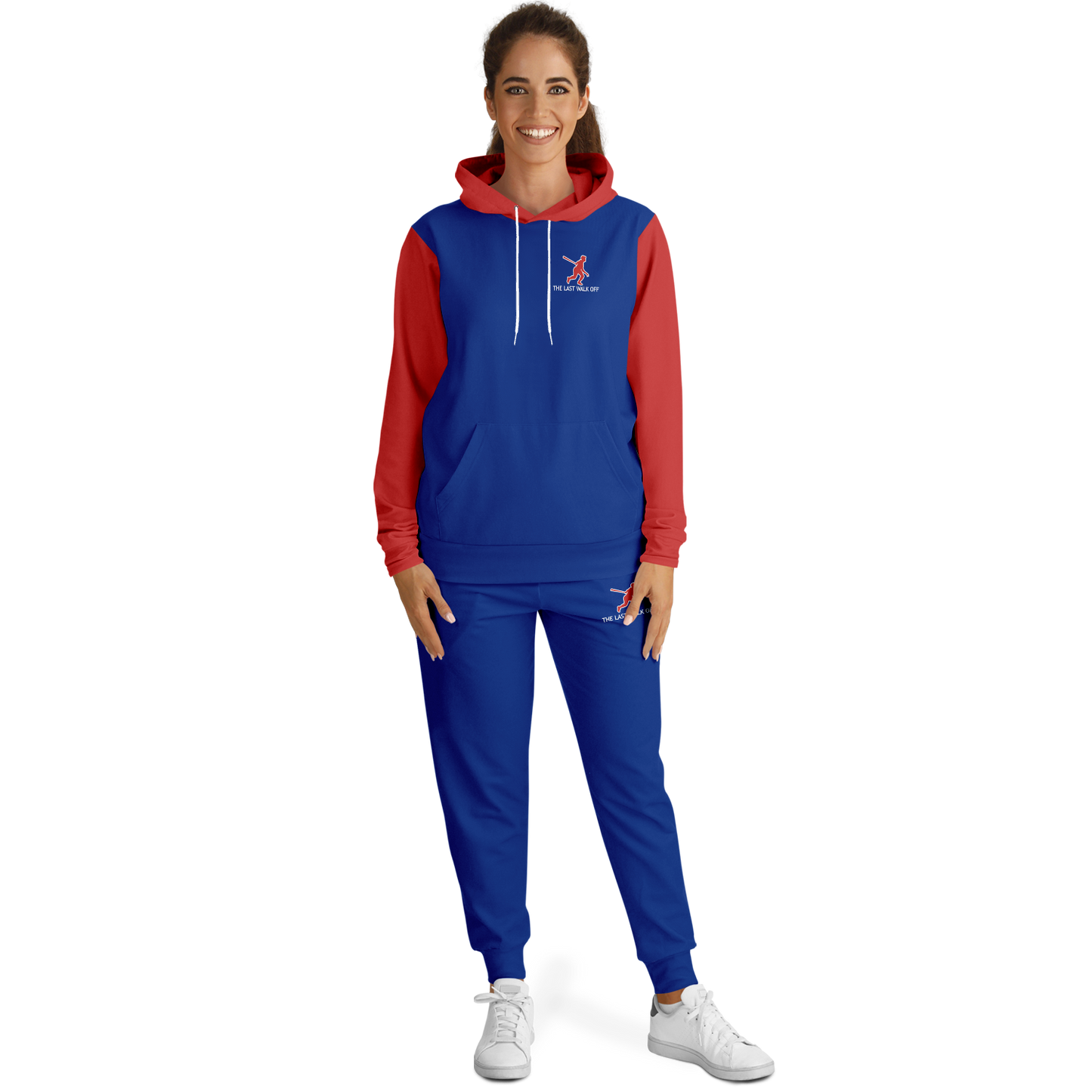 Chicago Blue Red Hoodie and Joggers