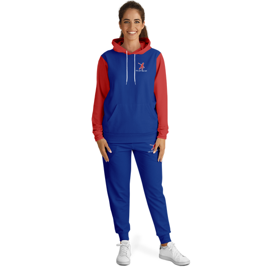 Chicago Blue Red Hoodie and Joggers