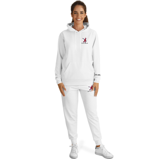 Los Angeles White Hoodie and Joggers TWO