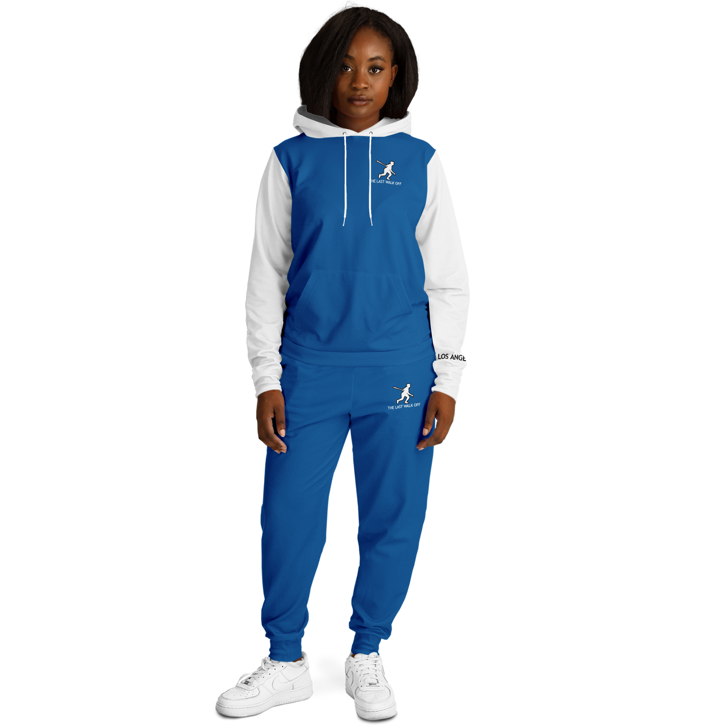 Los Angeles Blue White Hoodie and Joggers