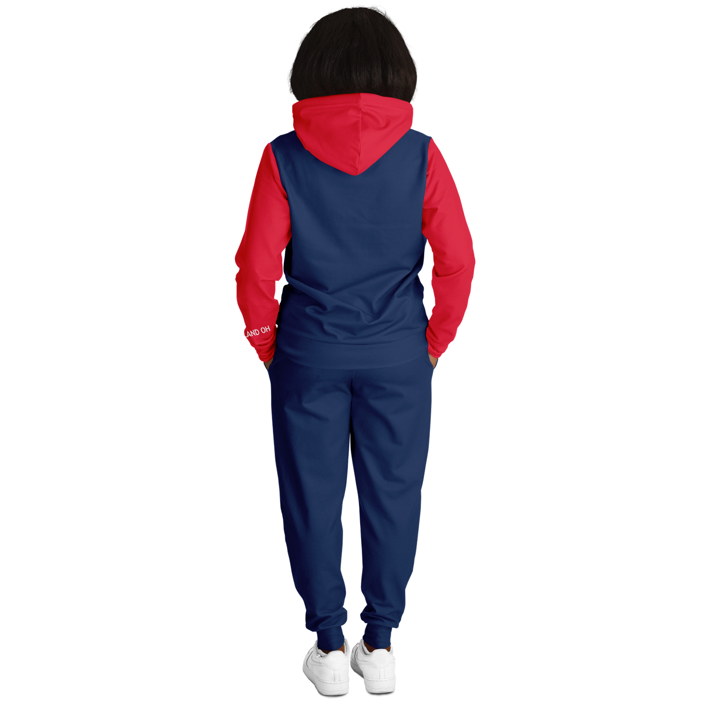 Cleveland Navy Blue Red Hoodie and Joggers