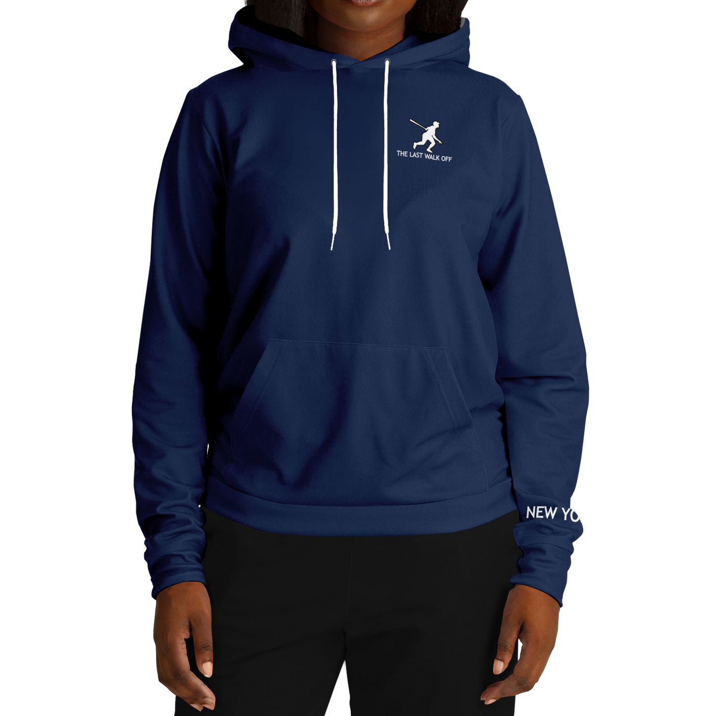 New York Navy Blue Hoodie Lights