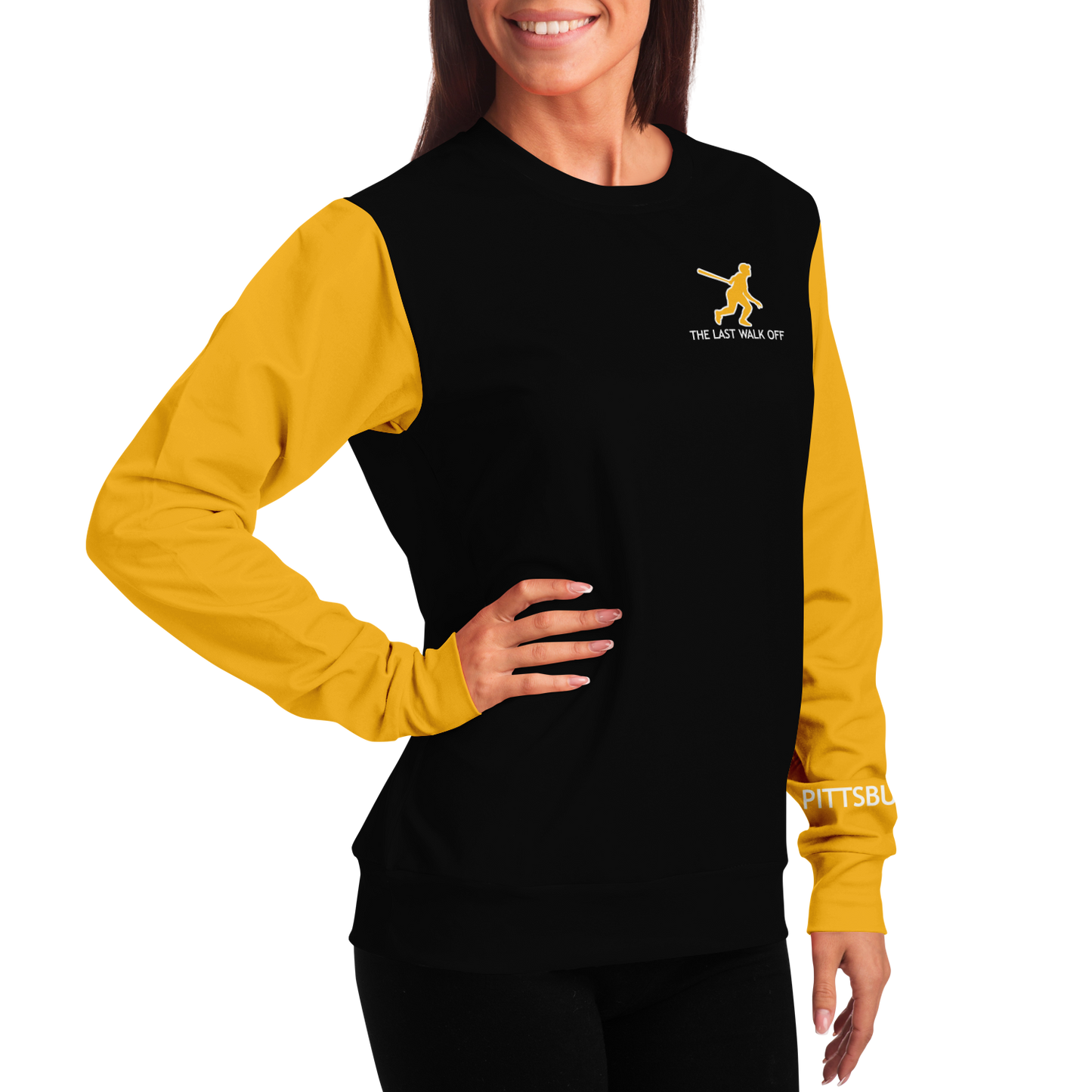 Pittsburgh Black Yellow Long Sleeve Shirt