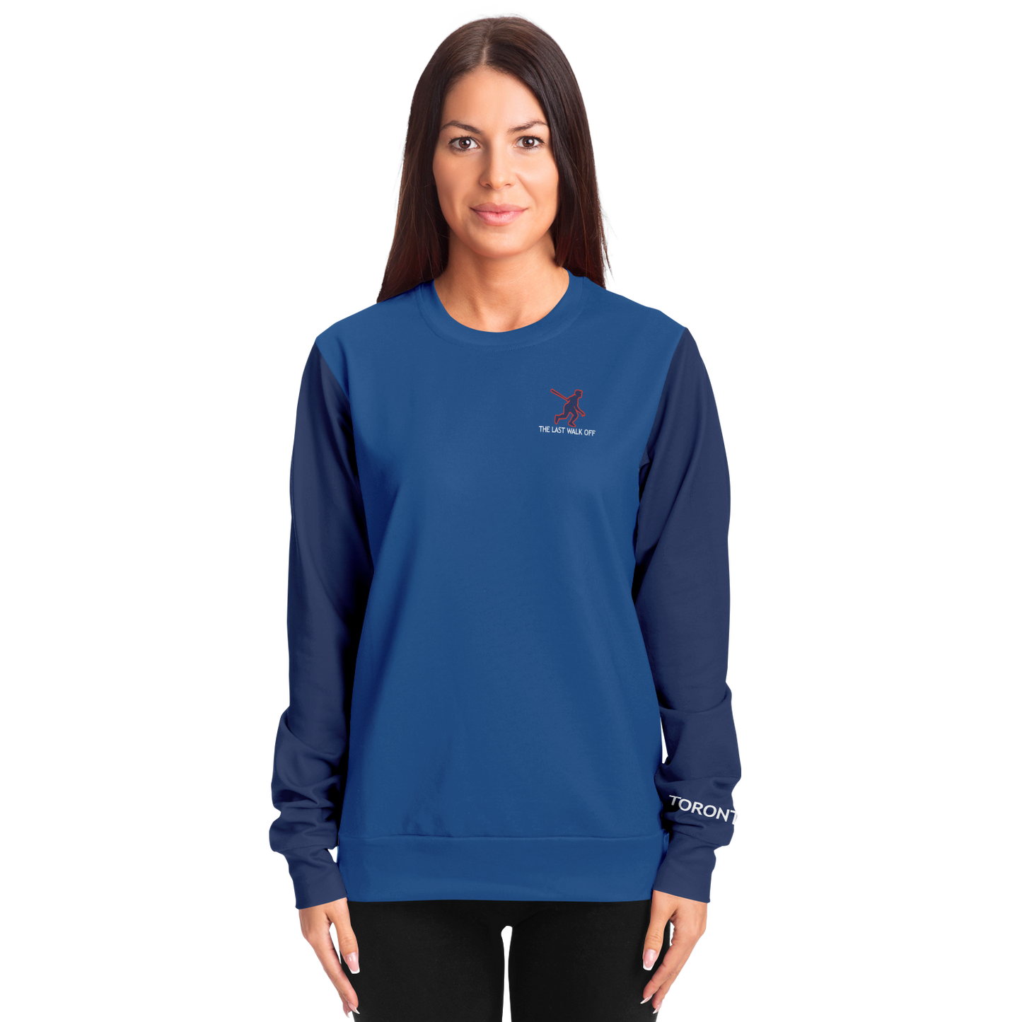 Toronto Blue Navy Blue Long Sleeve Shirt Skyline