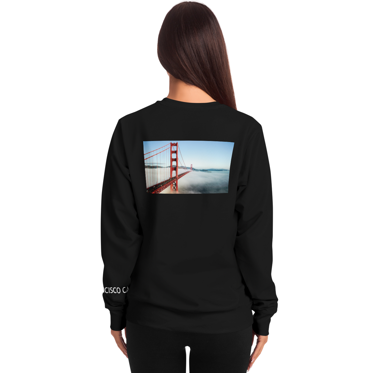 San Francisco Black Long Sleeve Shirt Bridge