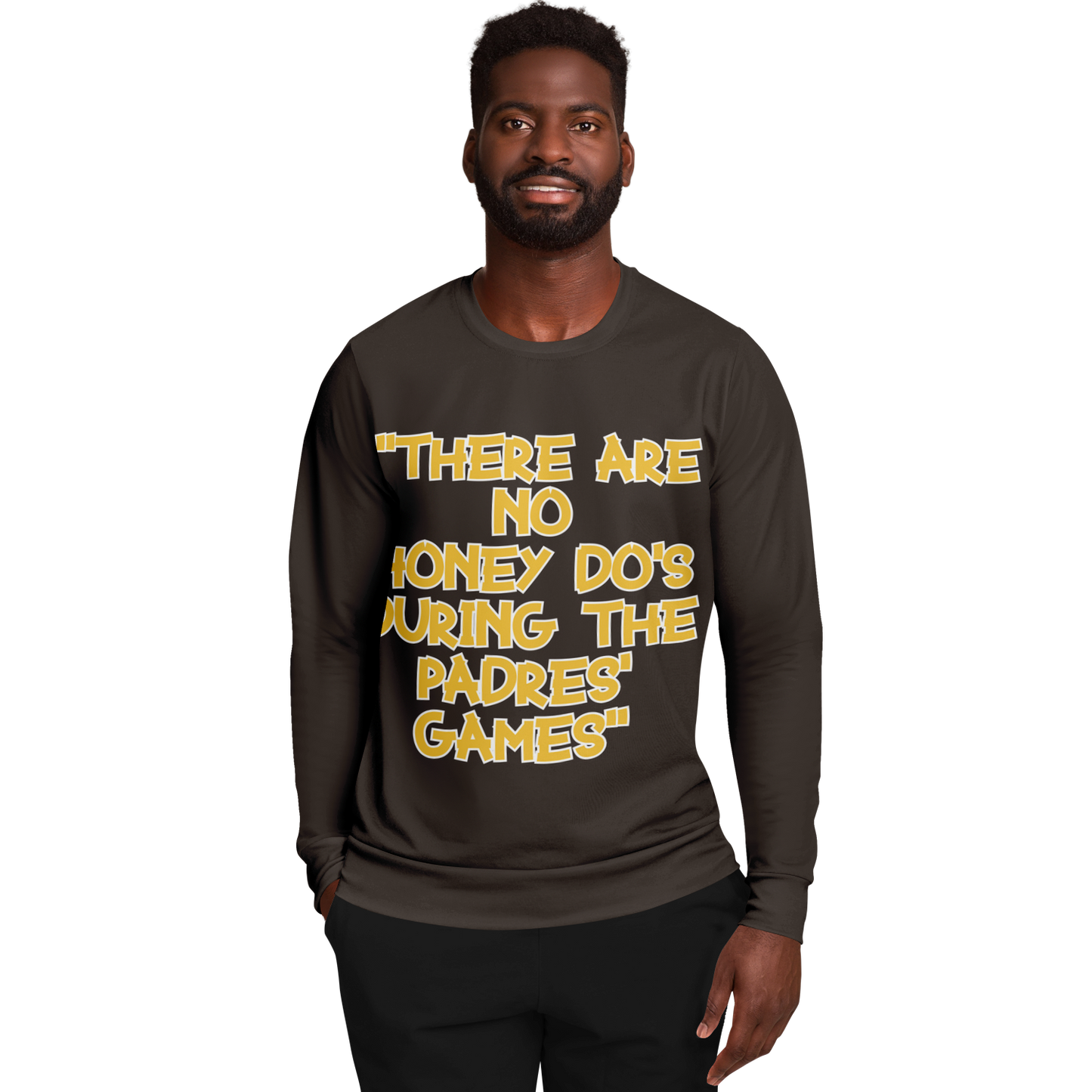 Honey Do's Brown Yellow Long Sleeve Shirt 2