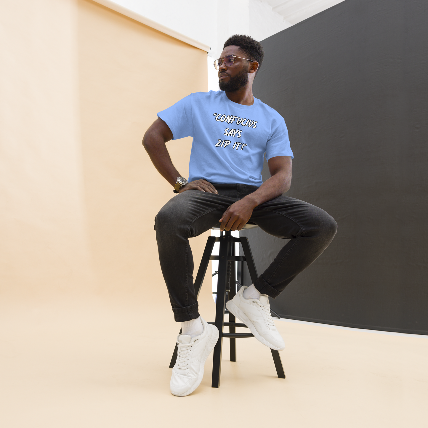 Confucius Zip It T-shirt