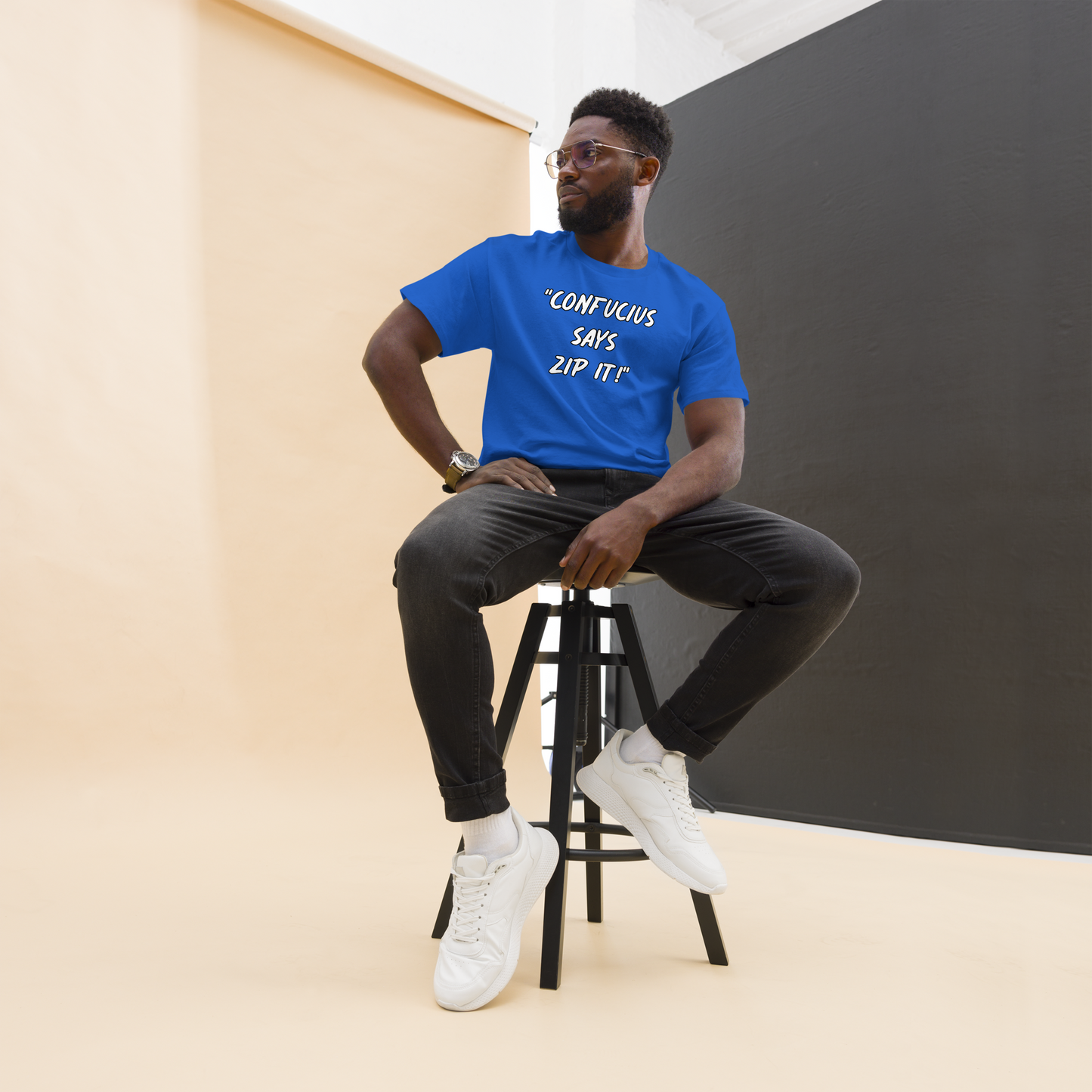 Confucius Zip It T-shirt