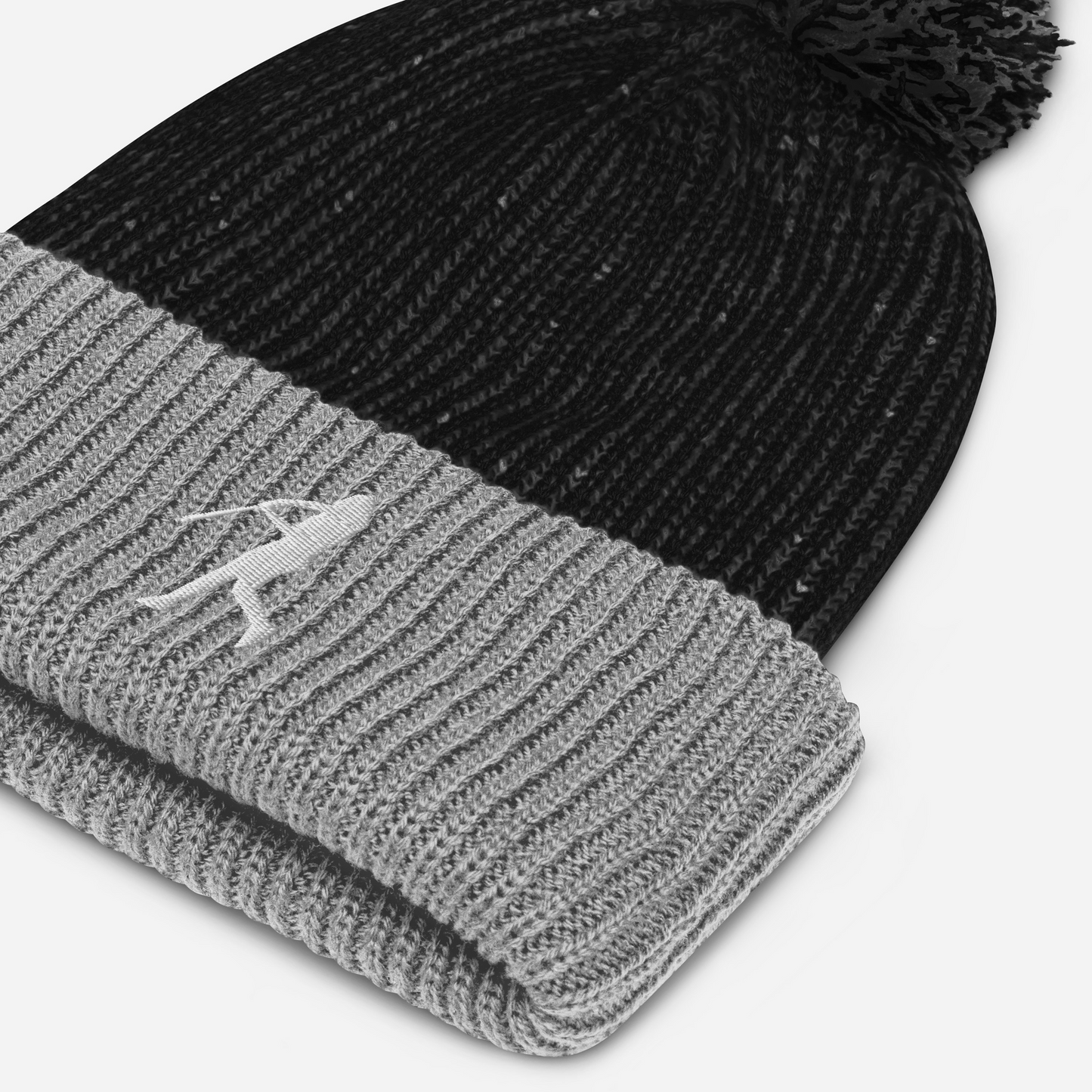 Two Color "The .394 Swing" Pom Pom Beanie Hat