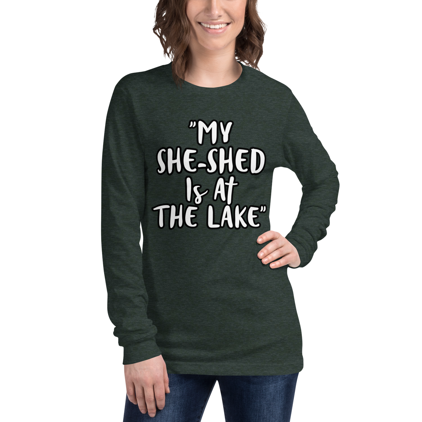 She-Shed Lake Long Sleeve Shirt