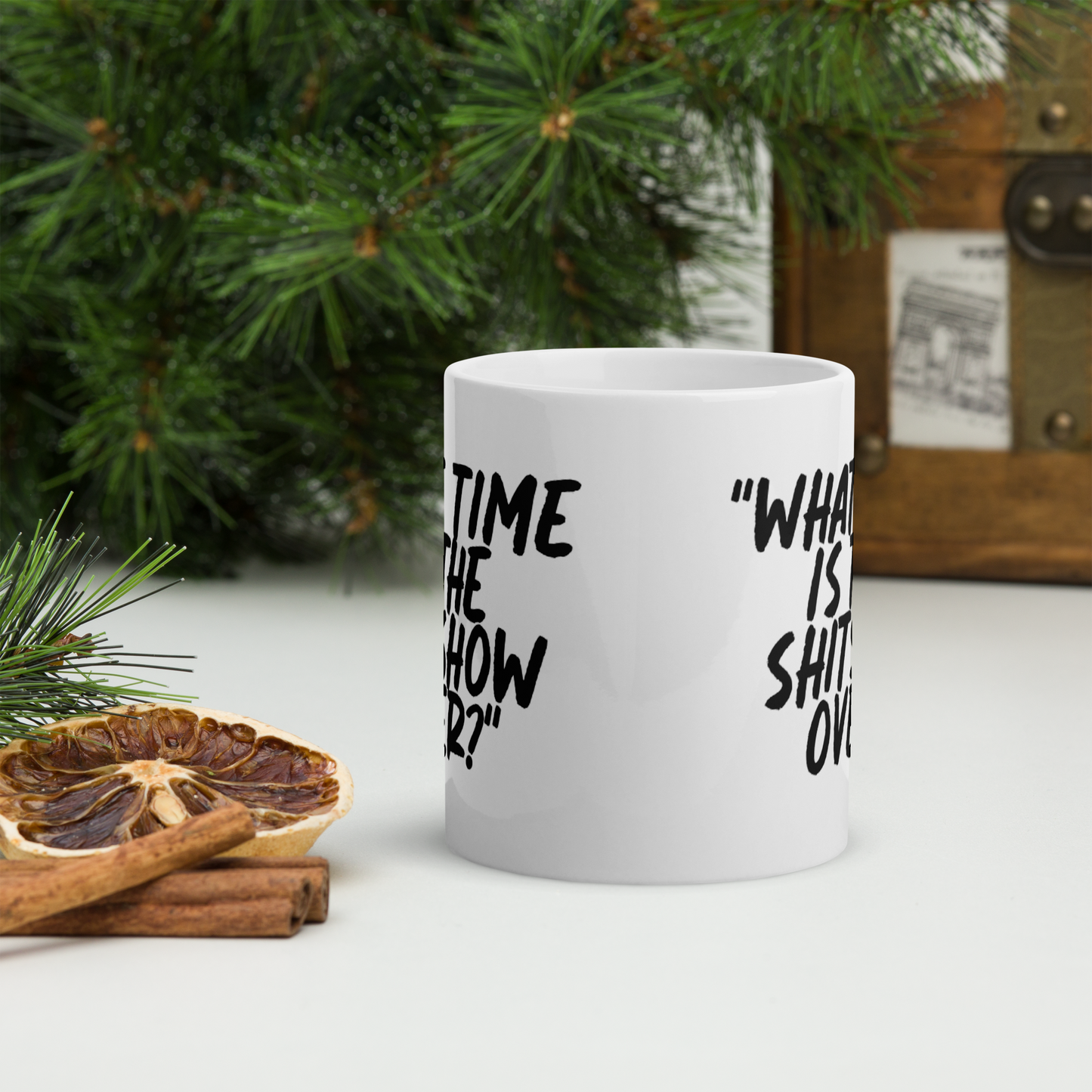 What Time Show White Mug