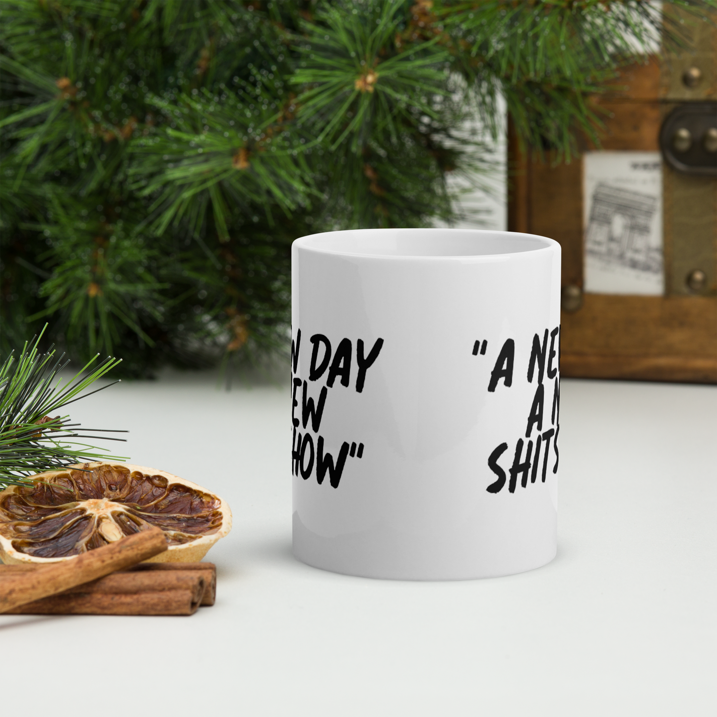 A New Day White Mug
